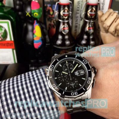 Buy Online Replica Tag Heuer Aquaracer Black Dial Stainless Steel Watch